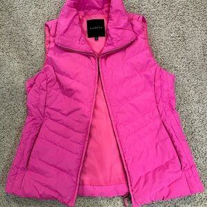 Talbots Vibrant Pink Quilted Vest